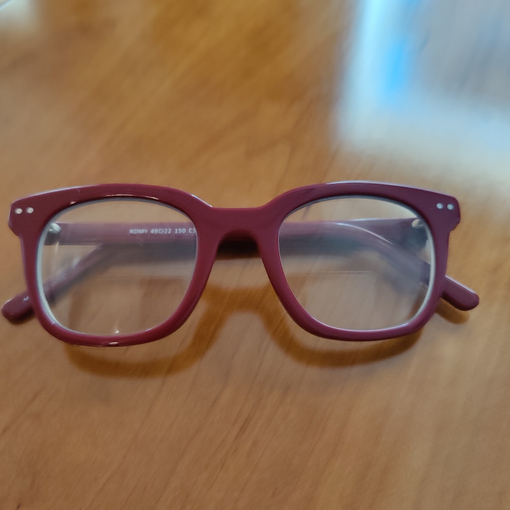 Glasses frames, red, large